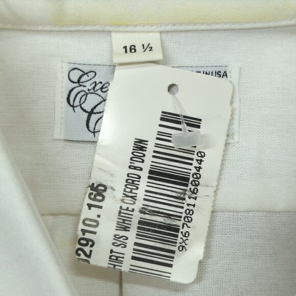 Coca Cola White Cotton Oxford Button Down Short Sleeve Employe Shirt, Men's 16.5 - Picture 5 of 10